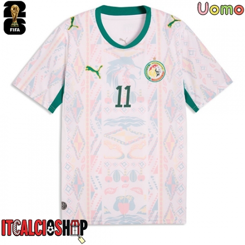 Senegal Nicolas Jackson #11 Prima Maglia Mondiali 2026 Manica Corta